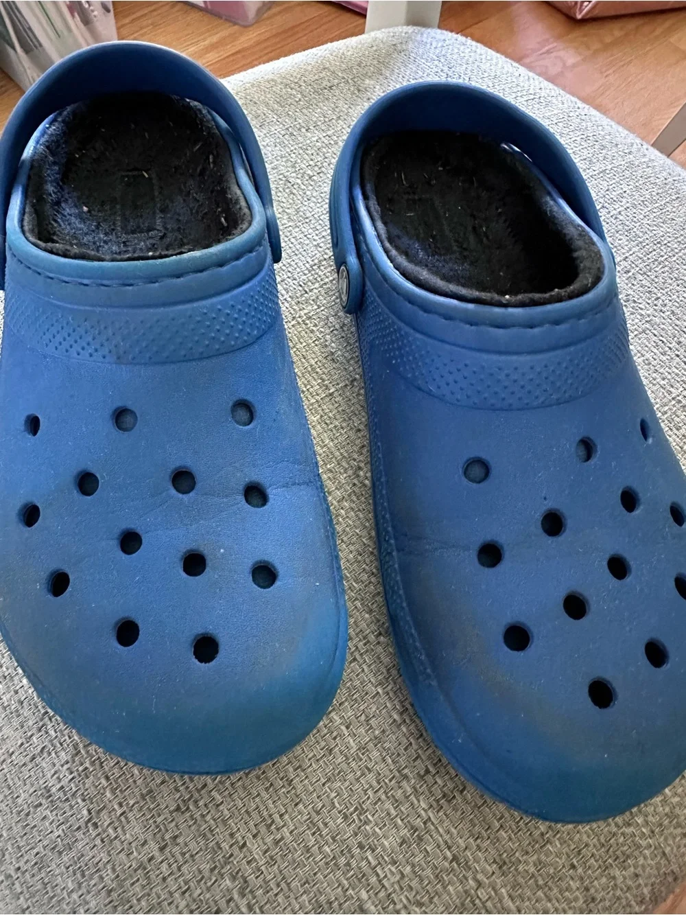 Boys Crocs Lined Blue Shoes